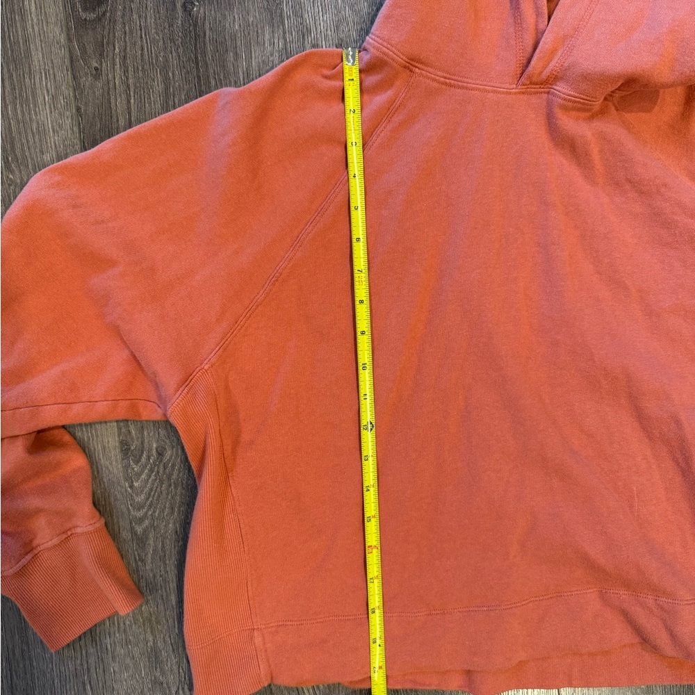 Vuori Sunnyside Hoodie Cinnamon Rust French Terry Pullover Cropped S - Picture 4 of 5